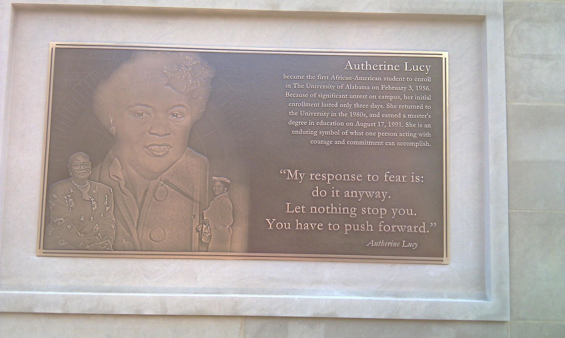 1956: First black woman admitted to white university